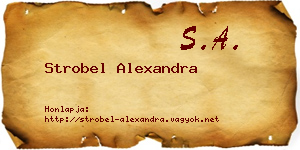 Strobel Alexandra névjegykártya